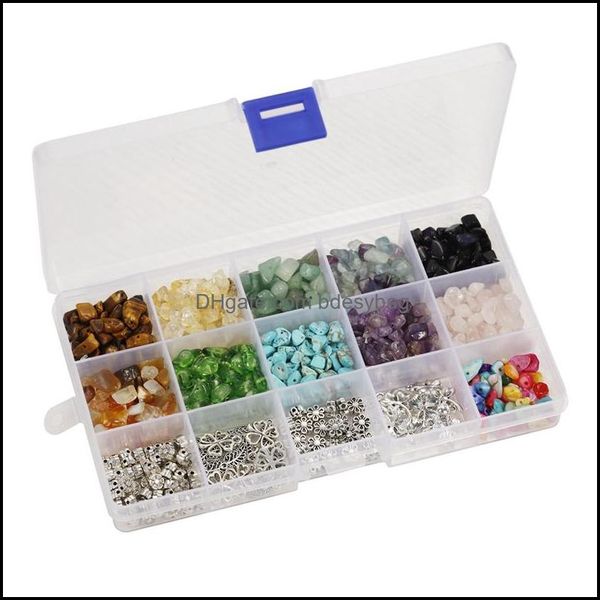 

other loose jewelryother crystal chip beads and jewelry making gemstones kit for earring necklace bracelets supplies drop delivery 2021 jnfn, Slivery;golden