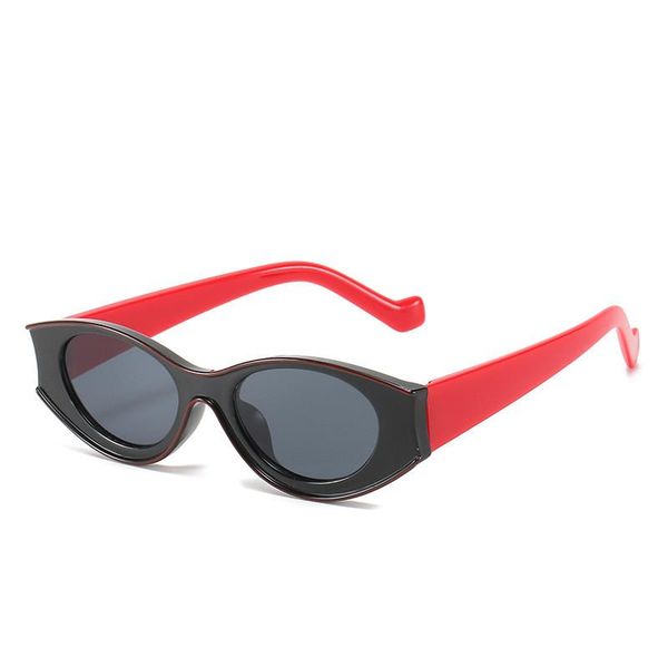 

sunglasses 2021 cat eye fashion children's oval cute boys and girls uv400 glasses, Blue
