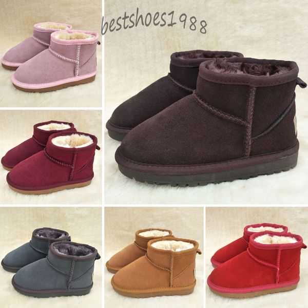 Botas clássicas inverno infantil infantil quente meninas meninas meninos crianças botas australian crianças botas de neve sapatos