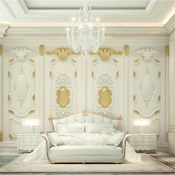

wallpapers wellyu custom wallpaper luxury 3d three-dimensional gold embossed carved simple european tv background wall papers home decor3d