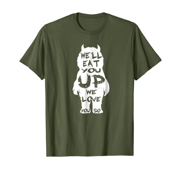 

we'll eat you up we love you so shirt, White;black