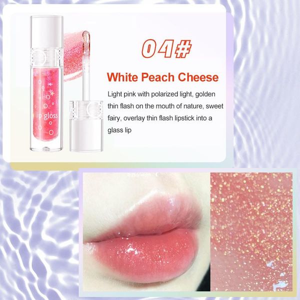 

lip gloss 4 colors mirror water moisturizing glaze crystal liquid lipstick transparent colorful lips tint care makeup tslm1