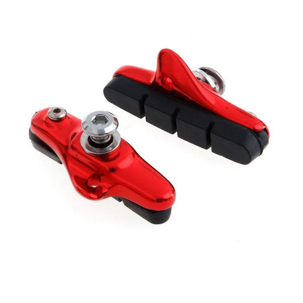 

bike brakes 1pair mtb road bicycle cycling v brake pads holder rubber blocks c clam