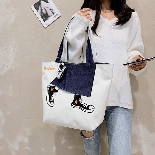 

women handbags casual tote new printing shoulder bags designer bag for women canvas tote bag female handbag 2021 new fashion bag