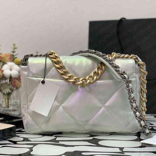 

women designers bags purses fashion shoulder crossbody hand bag 2021 pearly white genuine real leather high end 19bag with date code