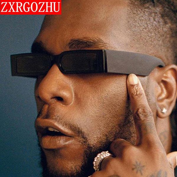 

sunglasses rectangular hip hop vintage plastic square luxury sun glasses men women rectangle uv400 driver goggles eyewear, White;black