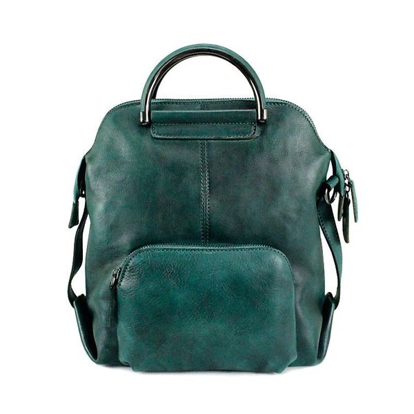 

backpack handmade vintage suede leather shoulder bag