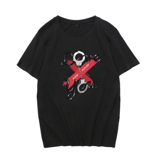

women's t-shirt 100% cotton summer oversized s-3xl 7-color black letters print harajuku casual short sleeve tshirt ca45, White