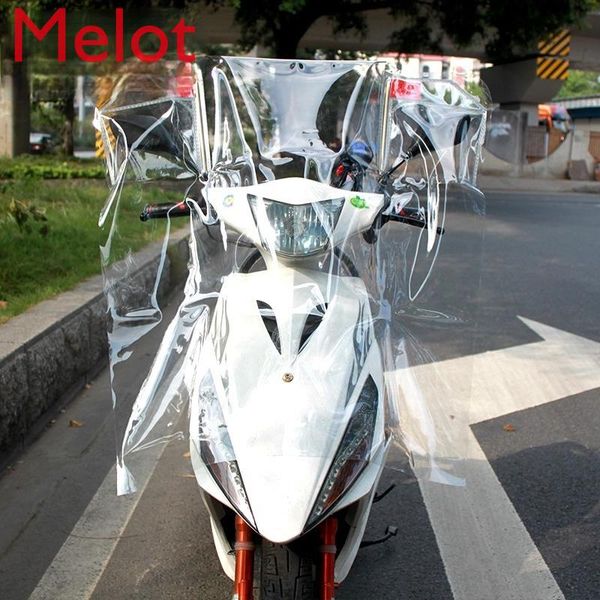 

electric motorcycle windshield rainproof transparent and universal pvc windproof plate three-wheel battery car front sunshade