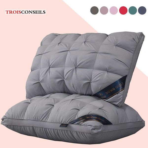 

48*74cm brand design 3d single pillow 100% polyester fiber orthopedic neck el memory healthy sleep
