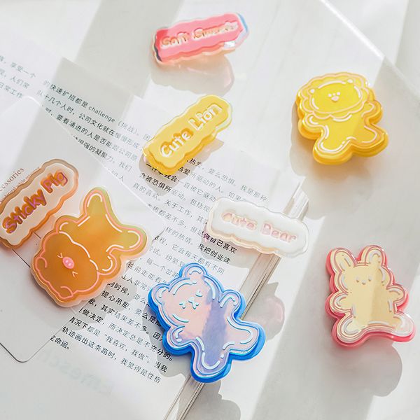 

barrettes hairpin lovely colorful mirror combination ins fresh cartoon bangs side clip sweet girl top, Golden;silver