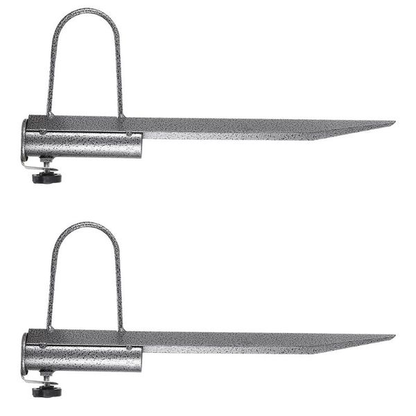 

umbrellas 2pcs outdoor umbrella base stands pole holders anchor stakes sand augers
