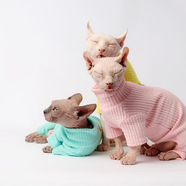 

cat costumes hairless clothing sphinx clothes for pet elastic fiber winter four legged shirt