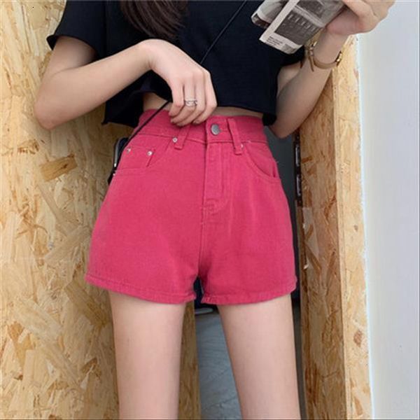 

are loose and thin, comfortable women short versatile, with a button zipper showing long legs, small multicolor, White;black