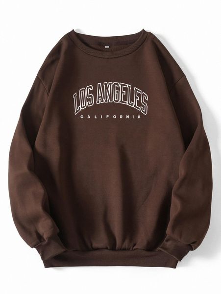 

letter graphic thermal lined sweatshirt f4pf#, White;black