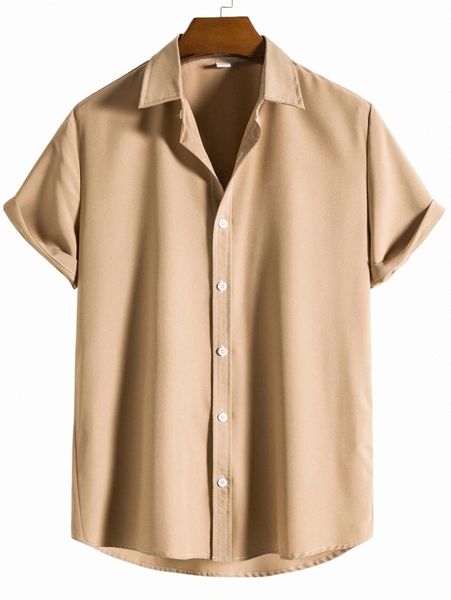 

men single breasted satin shirt r7sh#, White;black