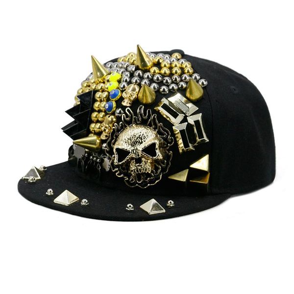 

ball caps men's flat cap hip-hop fast baseball back to spend rivet stylish and women's, Blue;gray