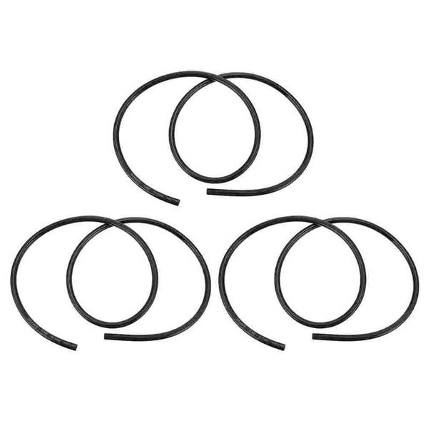 

watering equipments 3pcs polyurethane fuel hose practical petrol line for motorcycle car (black)