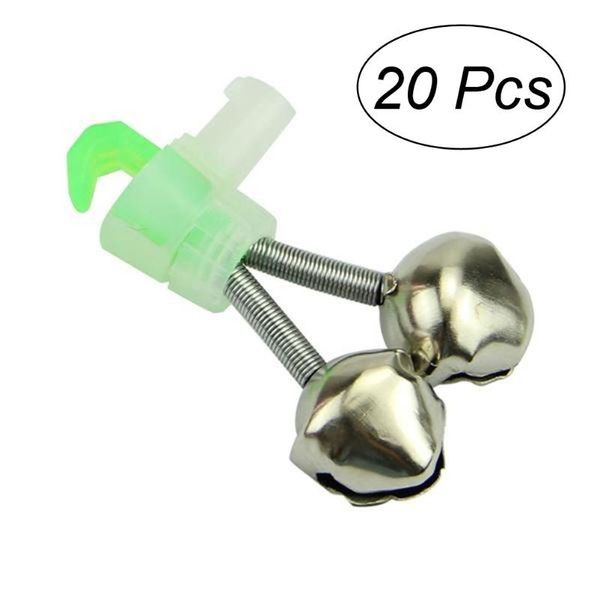 

fishing accessories 10 pcs rod alarm bells clip style dual clamp tip twin alert
