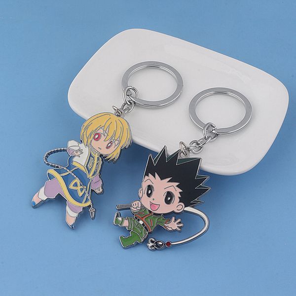 

Anime Hunter x Hunter Gon Freecss Kurapika Cute Cartoon Enamel Alloy Key Chains Keychain Key Chain Keyring Keyfob Accessories