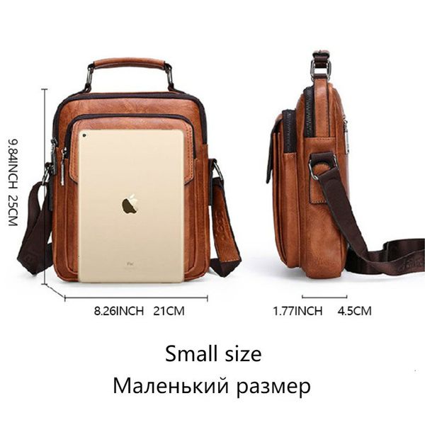 

briefcases men messenger computer bag man 14-inch leather lapbriefcase handbag single shoulder bolso bags bandolera hombre sac homme1 7a96