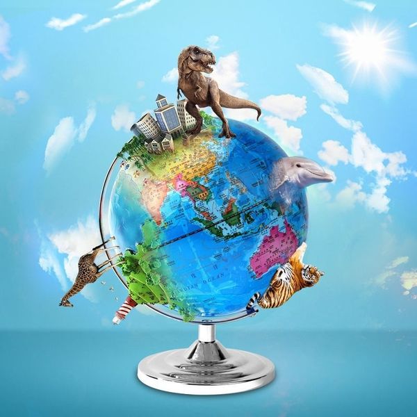 

direct students decorate table lamp with 25cm bilingual standard teaching gift of globe