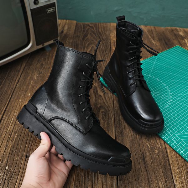 

military boots men outdoor motorcycle boots men special force desert tactical combat ankle boots men winter warm fur black botas