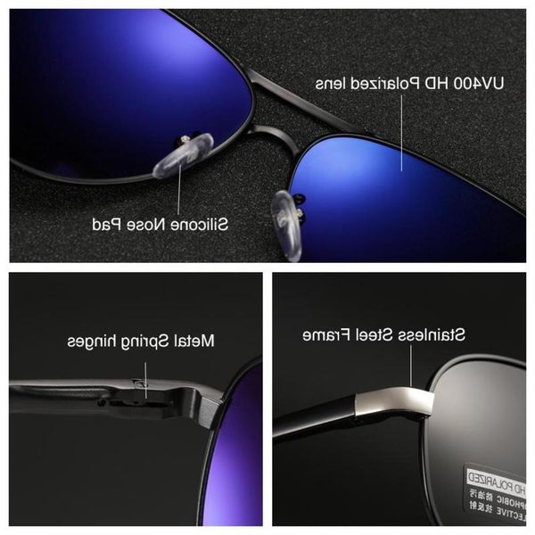 

fashionable sun frames sunglasses designer aluminum polarized fashion brand sun men glasses coating lens driving eyewear for men/women oculo, Black