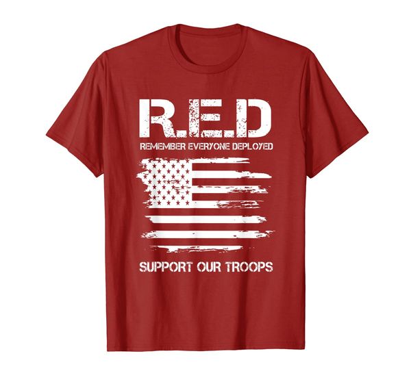 

RED Support Our Troops Wear Red On Friday Military Tshirt, Mainly pictures
