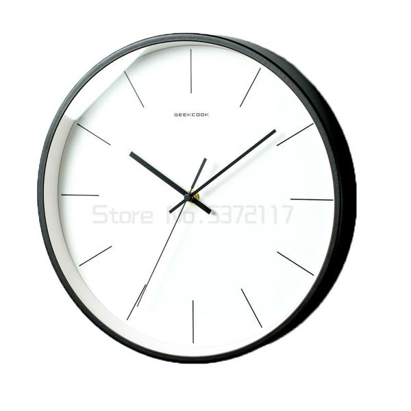 

wall clocks nordic simple clock household silent hole free