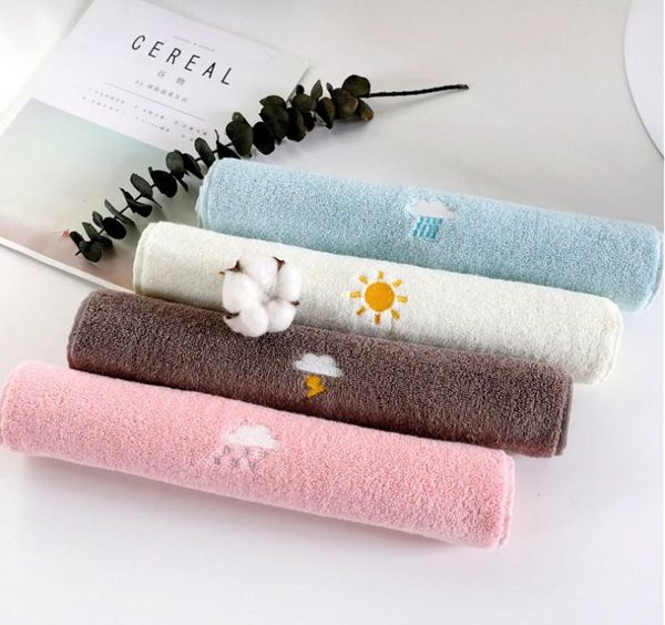 

towel face towels cotton lovely embroidery women hand bathroom gift set 4pcs/lot