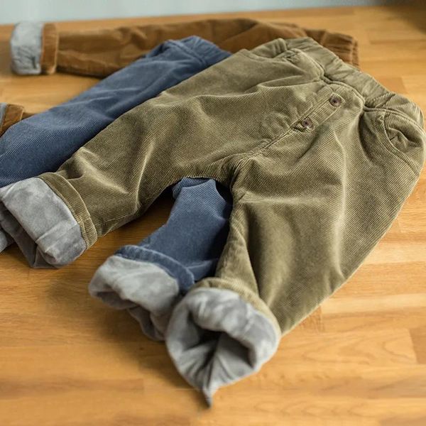 

trousers 2021 autumn winter children pants corduroy kids clothes boys for baby toddler thicken boy w280, Blue