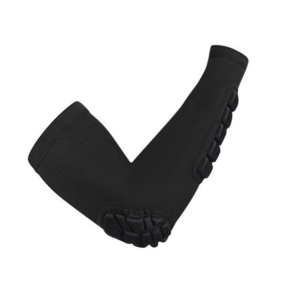 

sports protective sleeve elbow joint guard cover elastic anti-collision arm protector outdoor equipme & knee pads, Black;gray