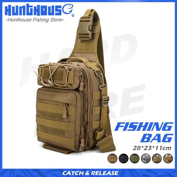 

fishing accessories hunthouse wasserdicht angeln tasche 28*23*11cm freien taktische pack oxford material sport taschen wasserdichte multi-sc