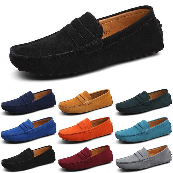 

casual shoes green men black loafers outdoor flat slip on fashion mens trainers sneakers size 40-45 color2973 fashi s