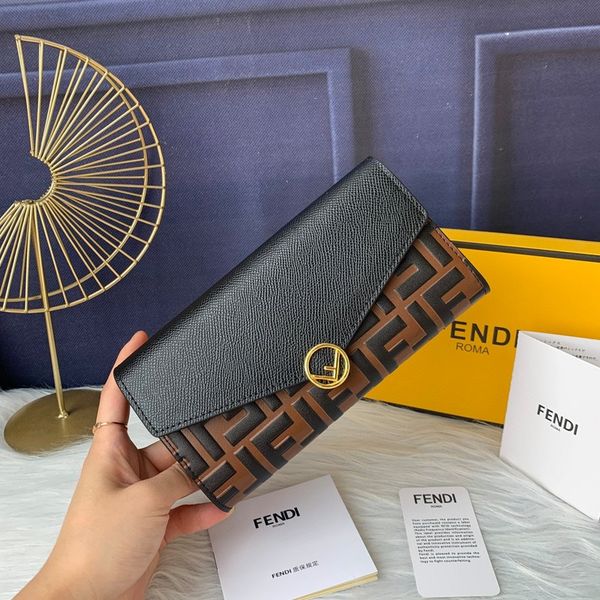 

fendi card holder wallets key purse luxurys designers holders embossing handbag men women's coin genuine leather fd fashion, Red;black