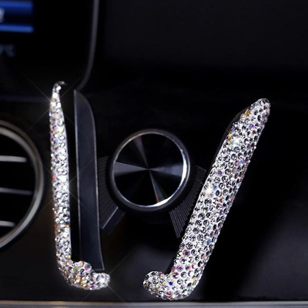 

cell phone mounts & holders universal car holder rhinestone air vent mount clip