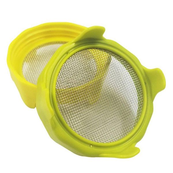 

planters & pots plastic sprouting lid with stainless steel screen mesh cover cap for 86mm wide mouth mason sprout jars germination strainer