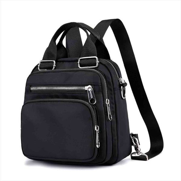 

women nylon backpack waterproof female designer shoulder bag cartoon printing rucksack mini casual bagpack sac a main girl