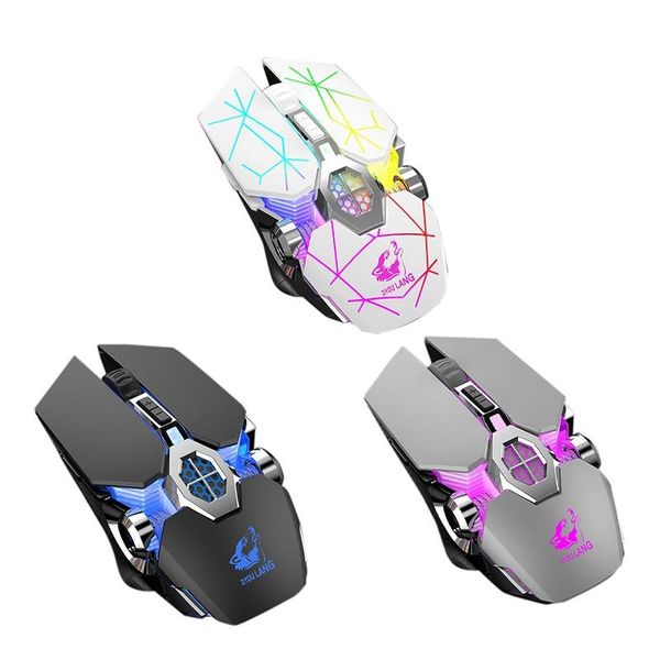 

mice wireless mouse 2.4ghz rechargeable 3-speed adjustable 2400dpi luminous silent gaming for pc laptop