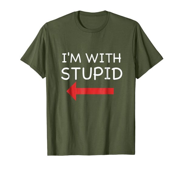 

I'm With Stupid Funny T Shirt, Mainly pictures