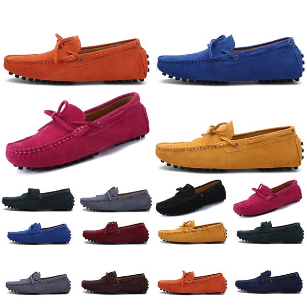 

2021 non-brand men running shoes triple black royal blue yellow dark grey mens fashion trainer sneakers outdoor jogging walking