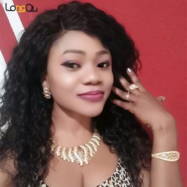 

earrings & necklace right 2021 noble gold bridal jewelry set wholesale nigerian woman accessories fashion african beads, Silver