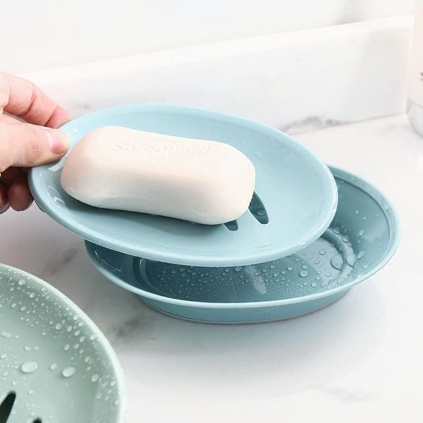 

double layer drainable soap dishes tray holder storage rack plate box container bathroom gadgets case