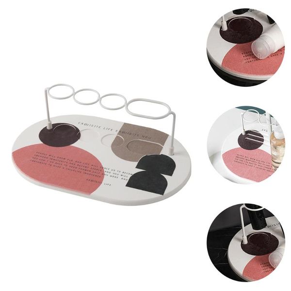 

smart electric toothbrush stand rack water absorbent pad washbasin holder