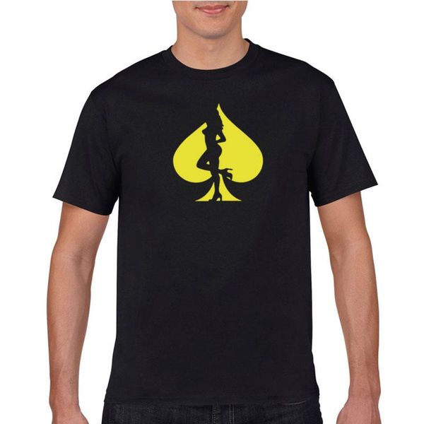 

men's t-shirts 2021 summer t-shirt playing card printing pattern loose cotton o-neck hip-hop high-quality short-sleeved, White;black