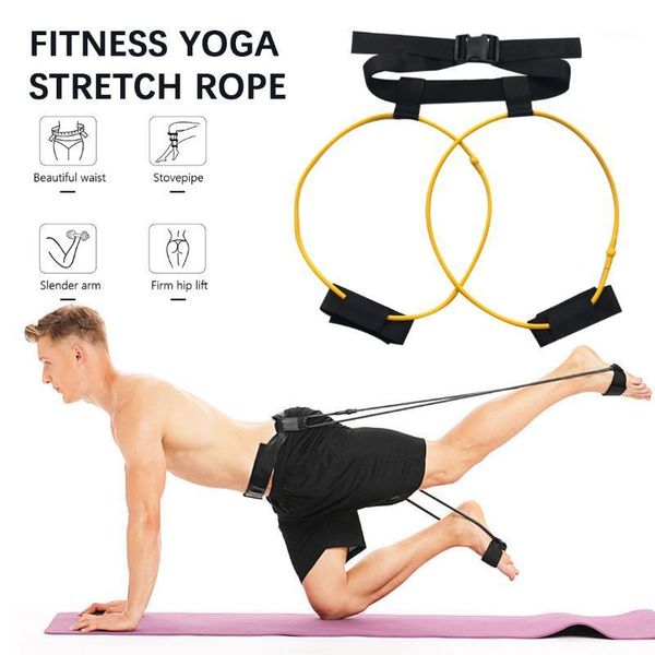 Fasce di resistenza 35lbs Fitness Booty BuTraining Band Pull Rope Pedal Exerciser Cintura regolabile per glutei Gambe Muscle