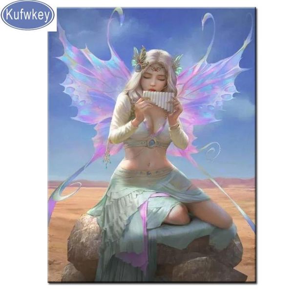 

diamond painting 2021 diy full drill square cartoon fairy girl puzzle pictures 3d embroidery cross-stitch mosaic diamon art