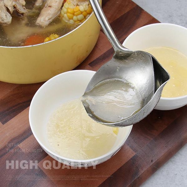 

spoons kitchen accessories gadgets stainless steel scoop filter grease spoon colander soup oil separation cooking tool