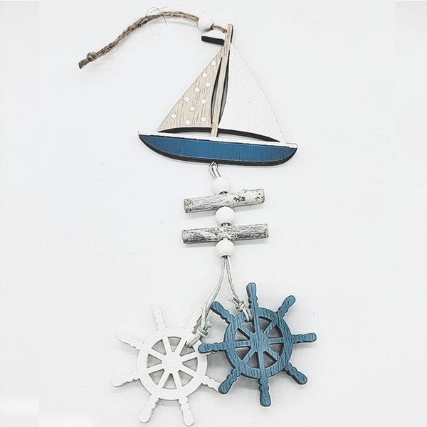 

decorative objects & figurines ocean wind wooden hanging ornaments ship small fish series pendants home kids nursery garden patio decoration